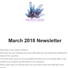 March 2018 Newsletter